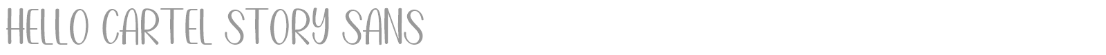 Hello Cartel Story font preview